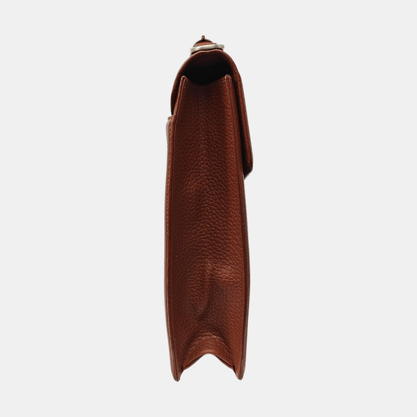 Calfskin Shoulder Bag Brown
