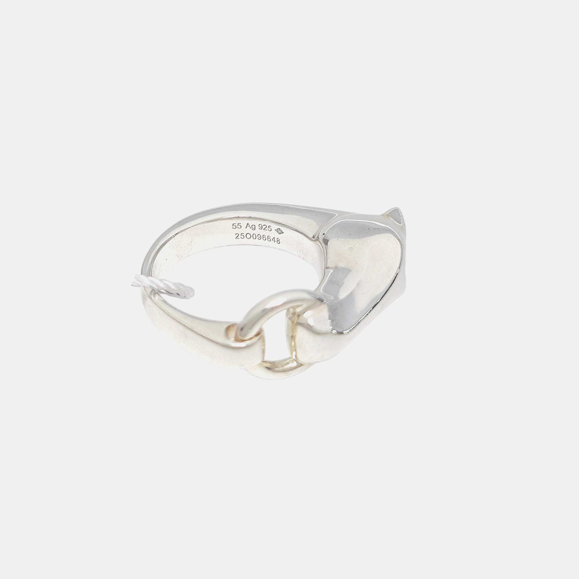 Galop Hermes 925 Sterling Silver Ring EU 55