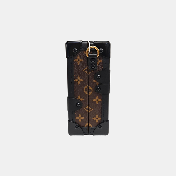 PETITE MALLE Monogram Coated Canvas Brown