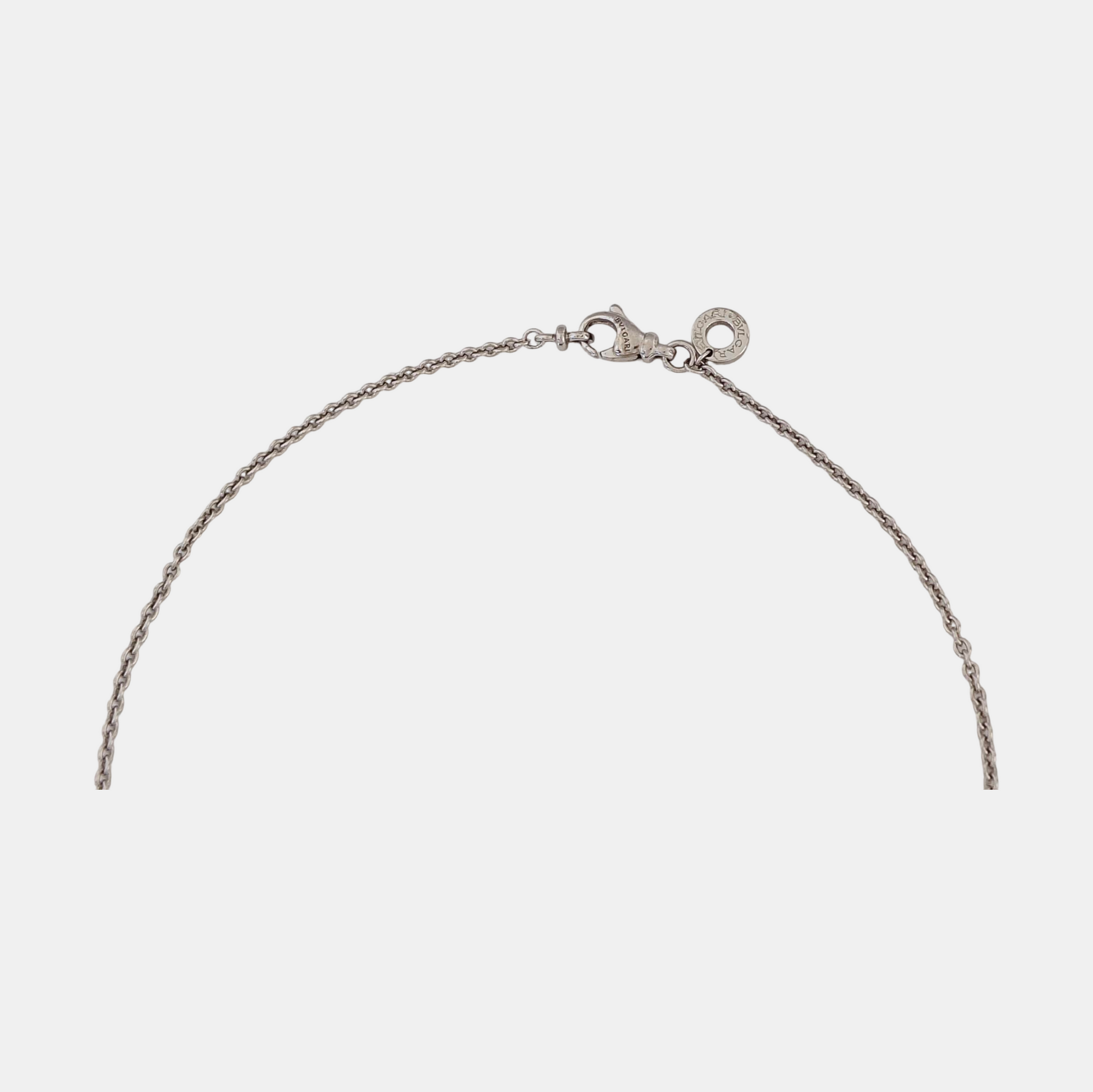 B.ZERO1 18k White Gold Silver Necklace