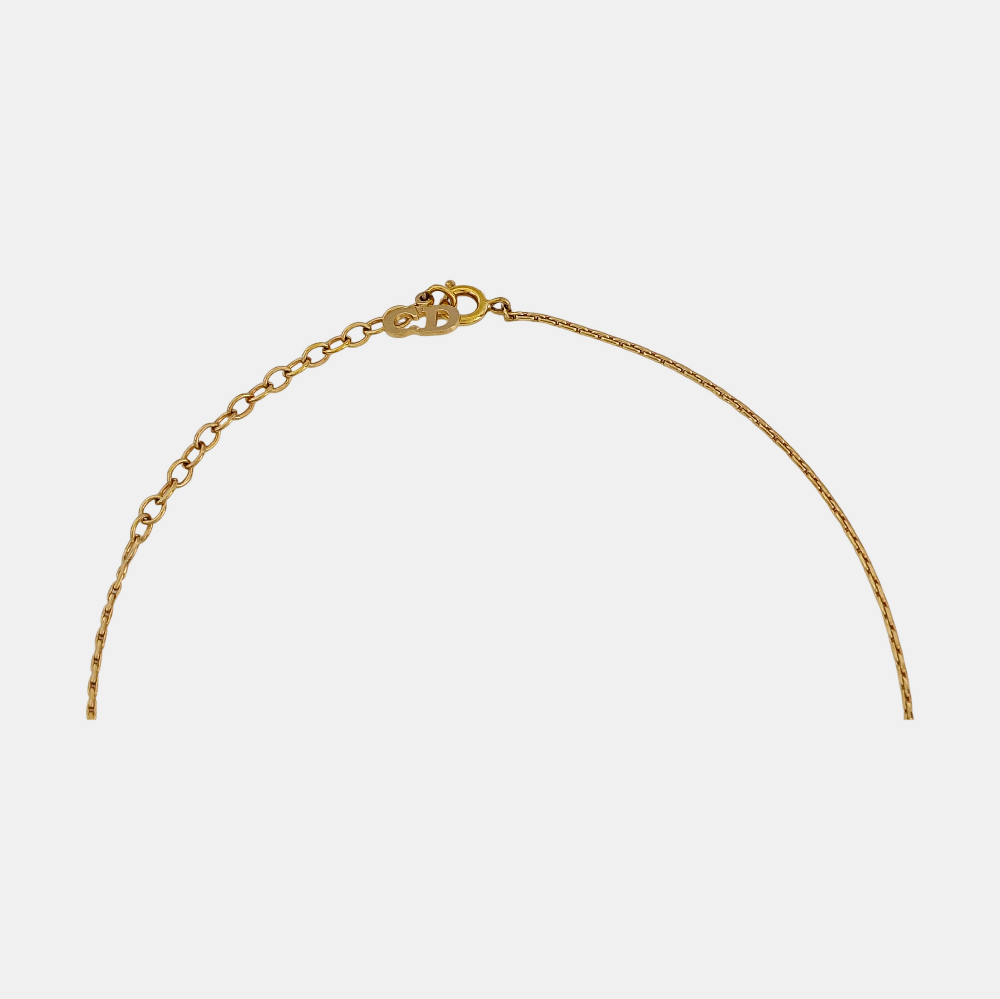 Petit CD Metal Gold Necklace