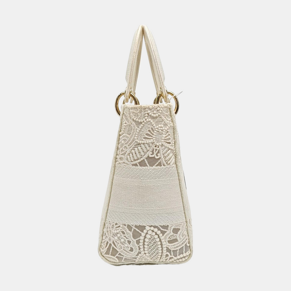 Lady D-Lite Medium Canvas White
