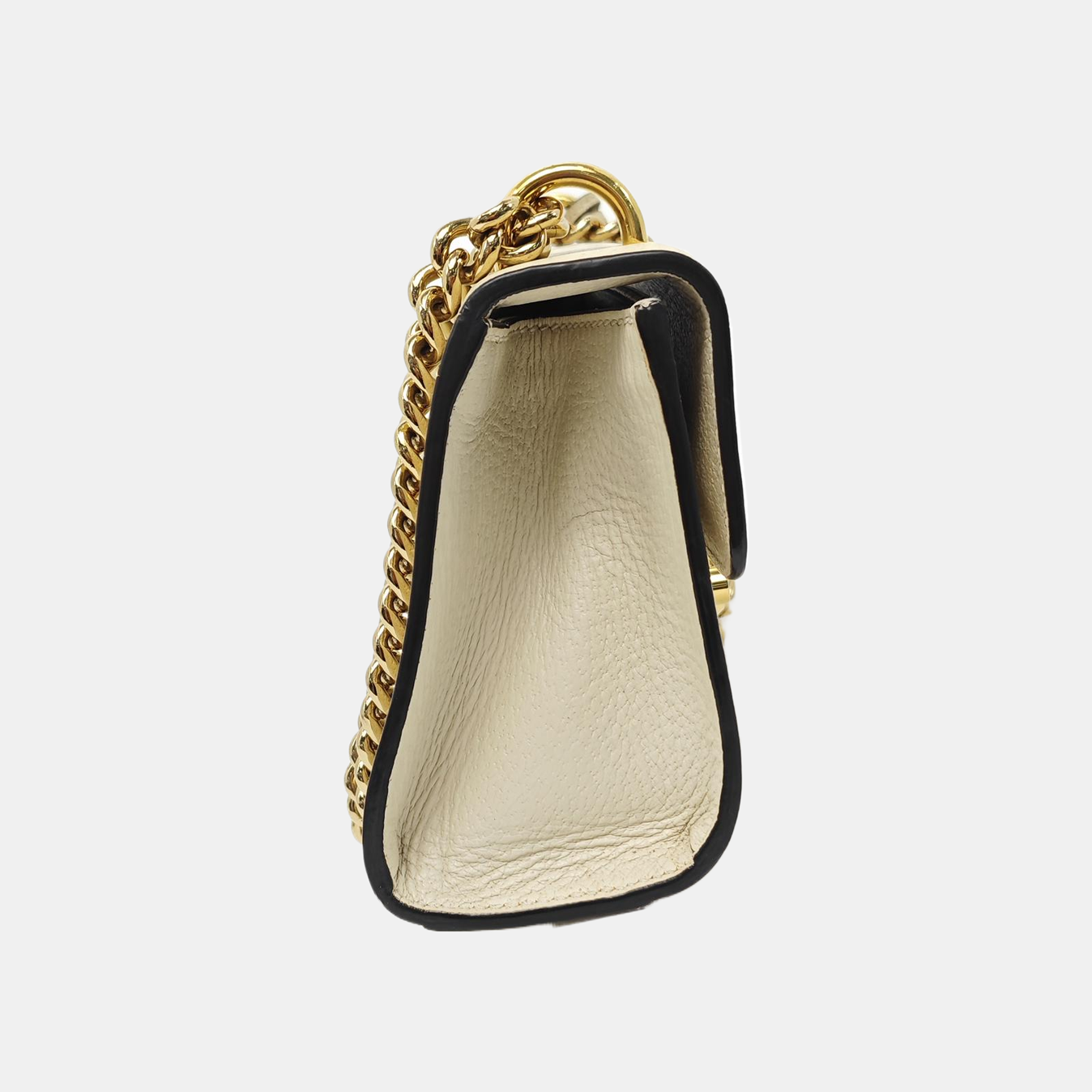 Padlock Small Calfskin White