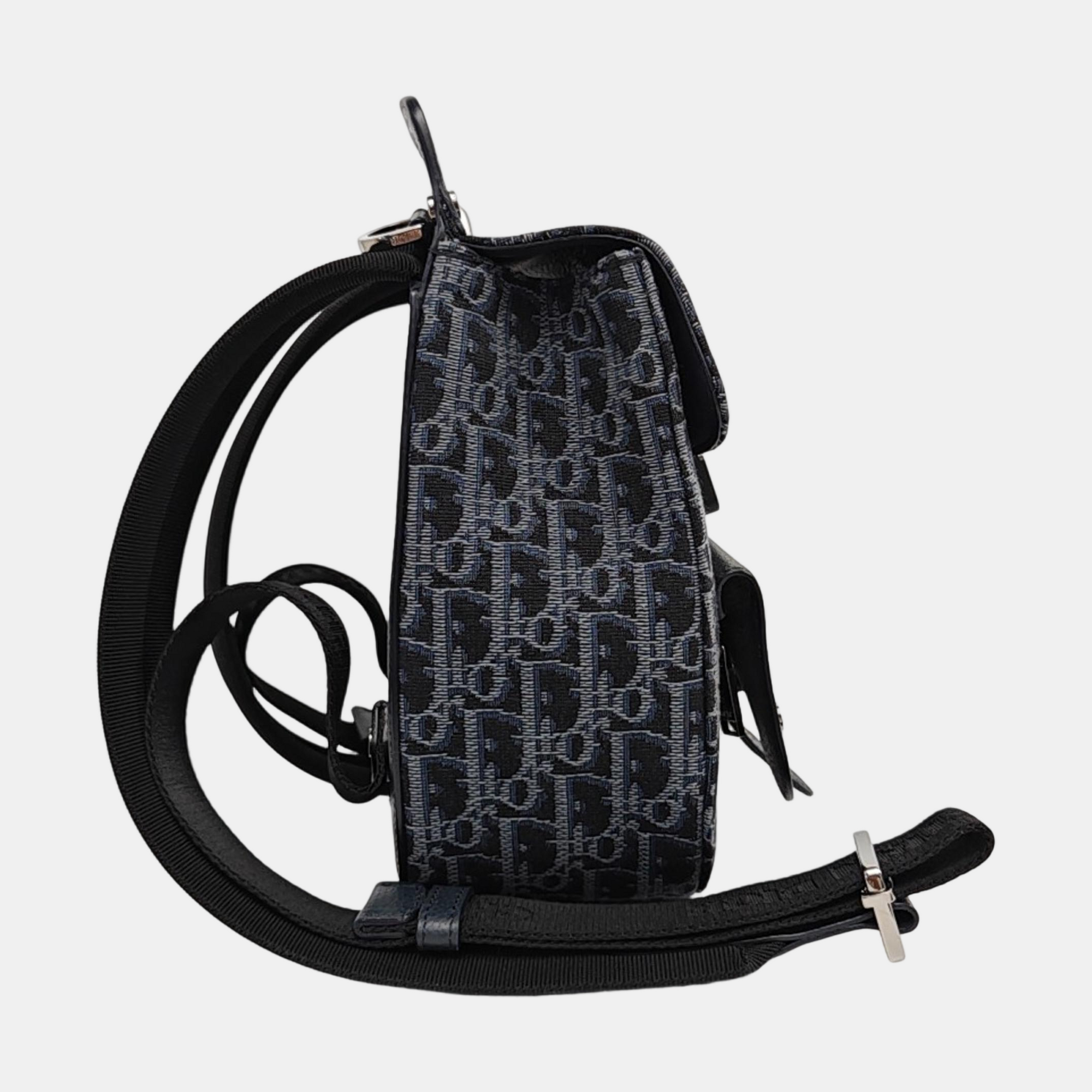 Authenticated pre-owned  Saddle Mini Monogram Canvas Blue - Backpack at Looply