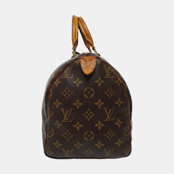SPEEDY 35 Lona Revestida Monogram Marrón