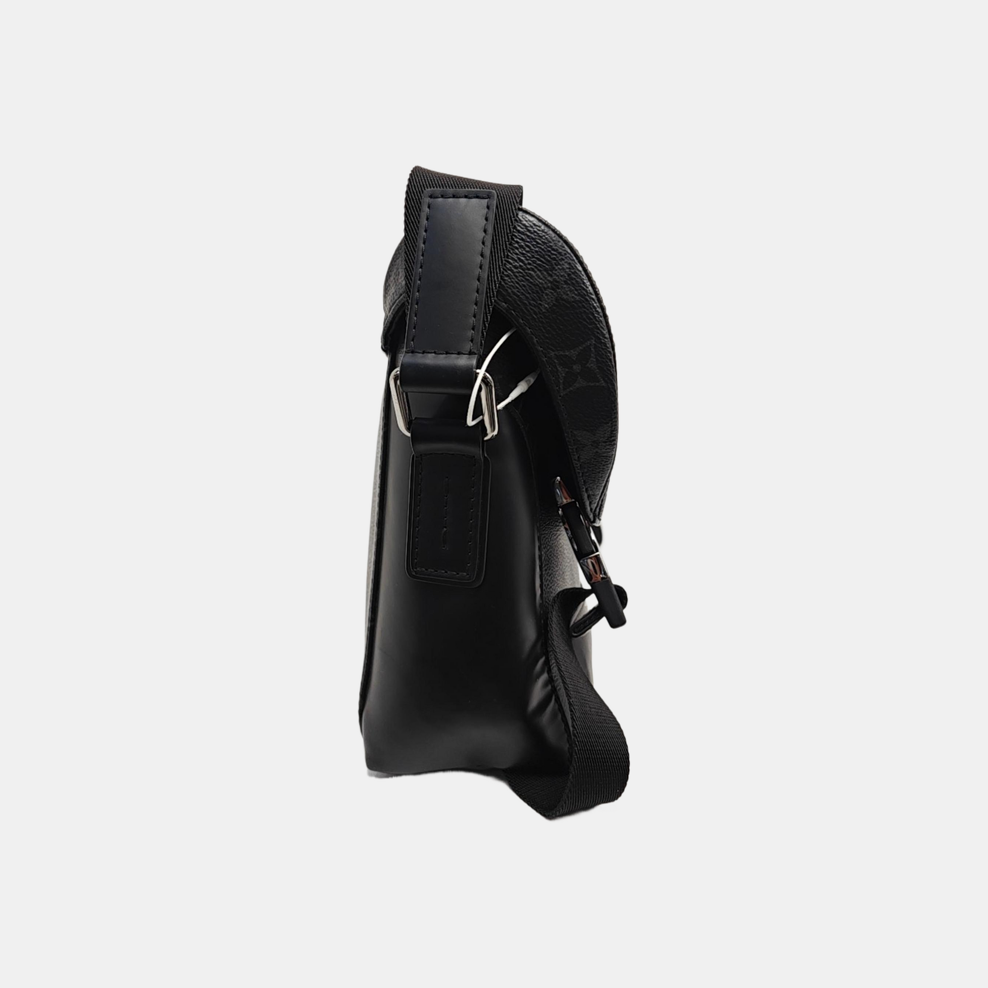 VOYAGER PM Monogram Coated Canvas Black