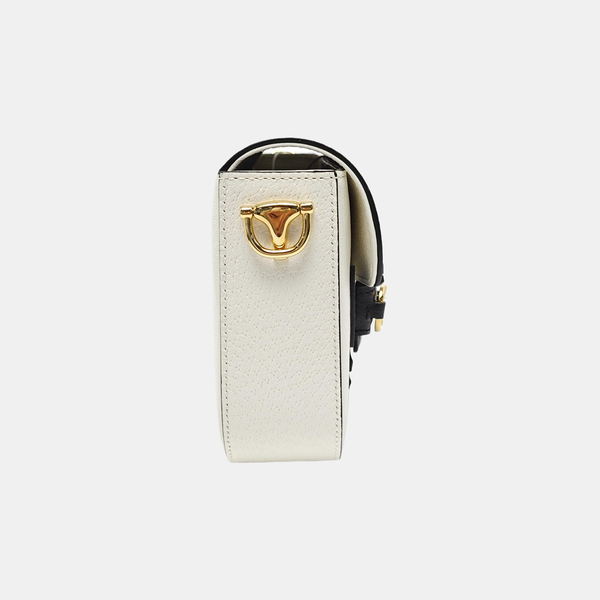 Authenticated pre-owned  Horsebit 1955 Mini Calfskin White - Shoulder Bag at Looply