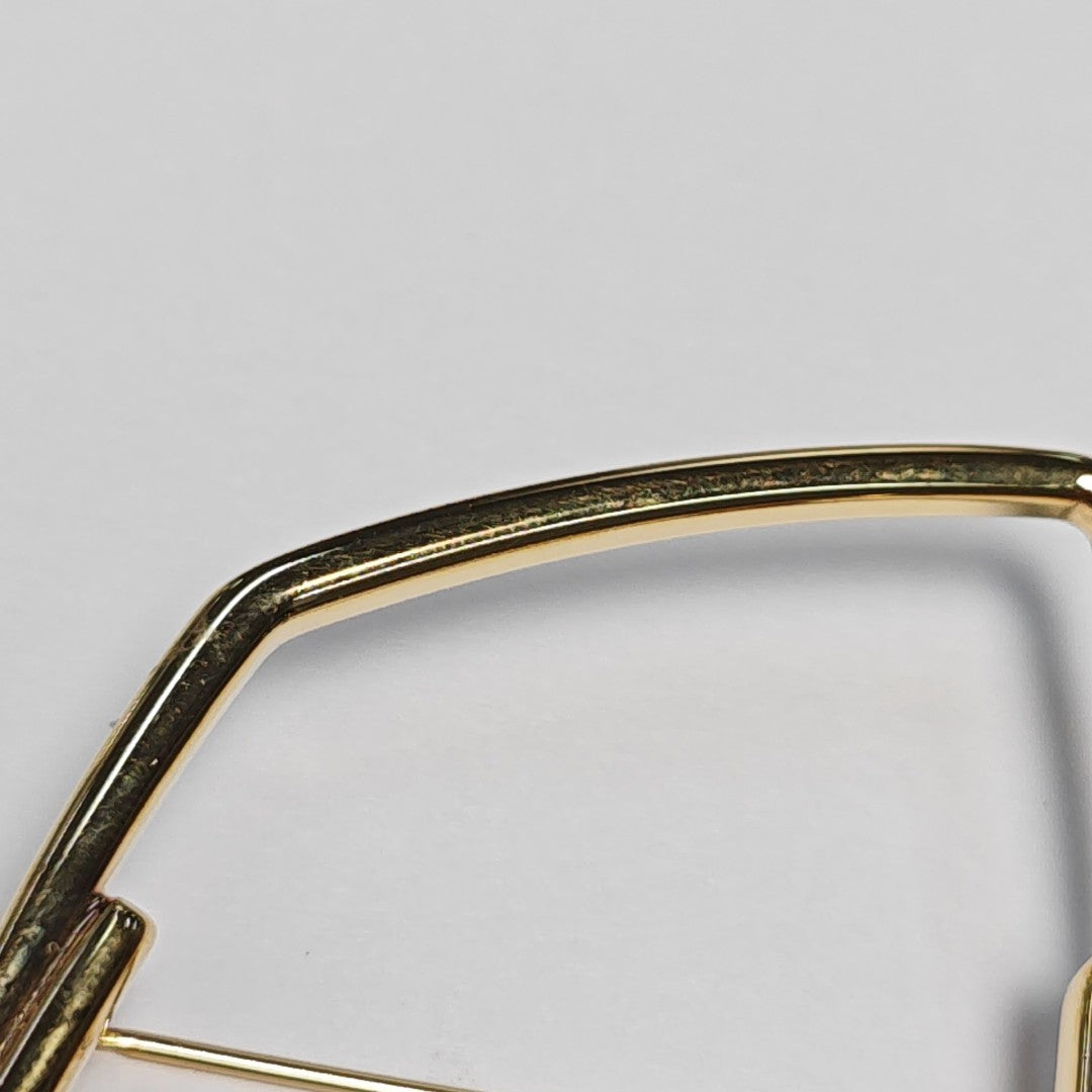 Metal Gold Brooch