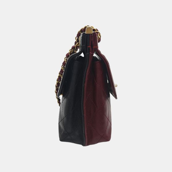 Quilted Lambskin Shoulder Bag Red