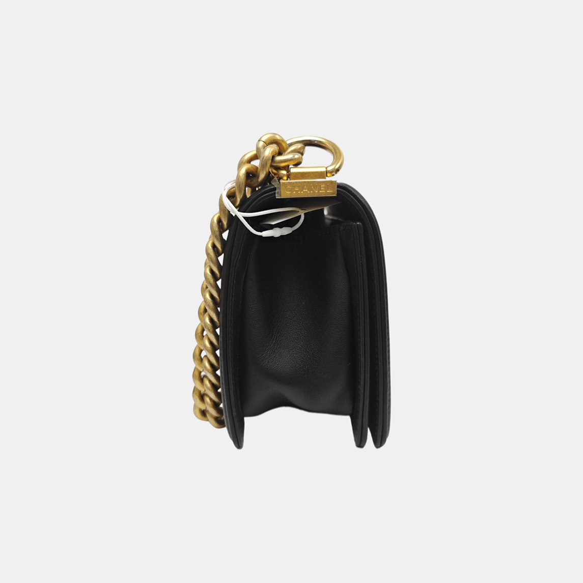 BOY CHANEL Small Quilted Calfskin Black