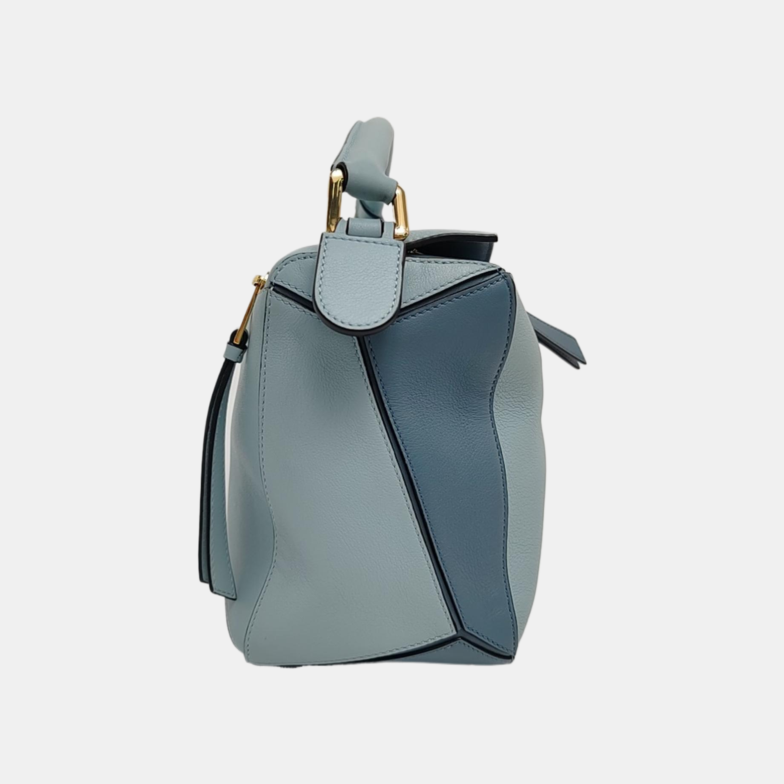 Authenticated pre-owned  Puzzle Medium Calfskin Blue - Shoulder Bag at Looply