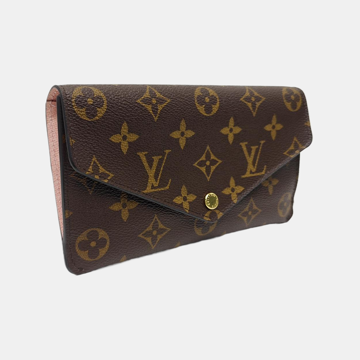 JEANNE Monogram Coated Canvas Brown Wallet