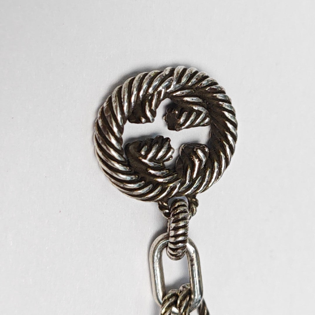 Interlocking G 925 Sterling Silver Bracelet