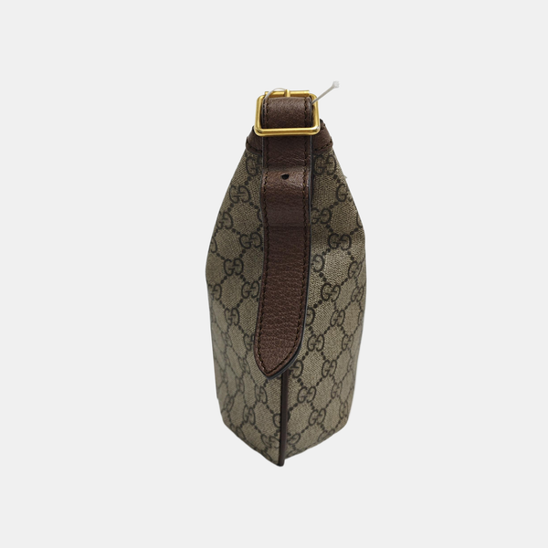 Ophidia Small Monogram Coated Canvas Beige