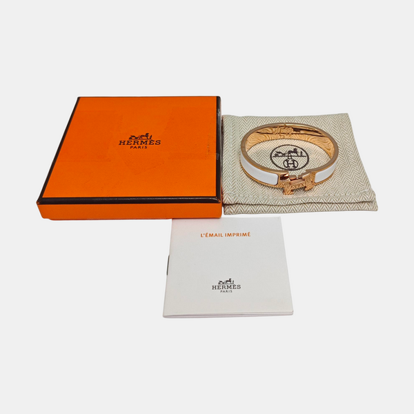 Clic H Metal Rose Gold Bangle