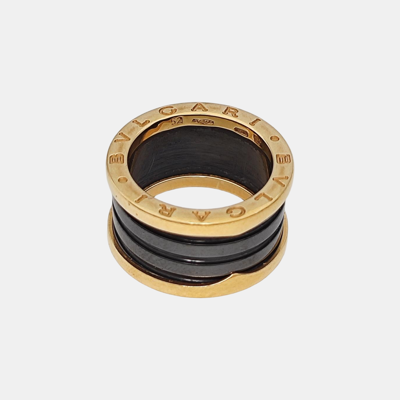B.ZERO1 18k Rose Gold Ring EU 52