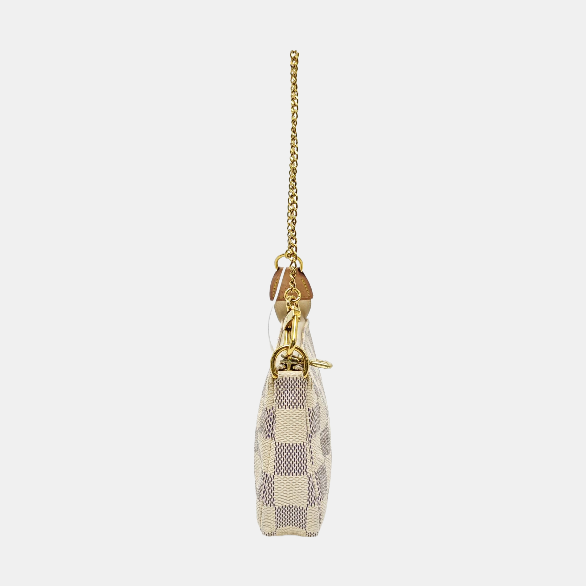 ACCESSOIRES Mini Damier Azur Coated Canvas White