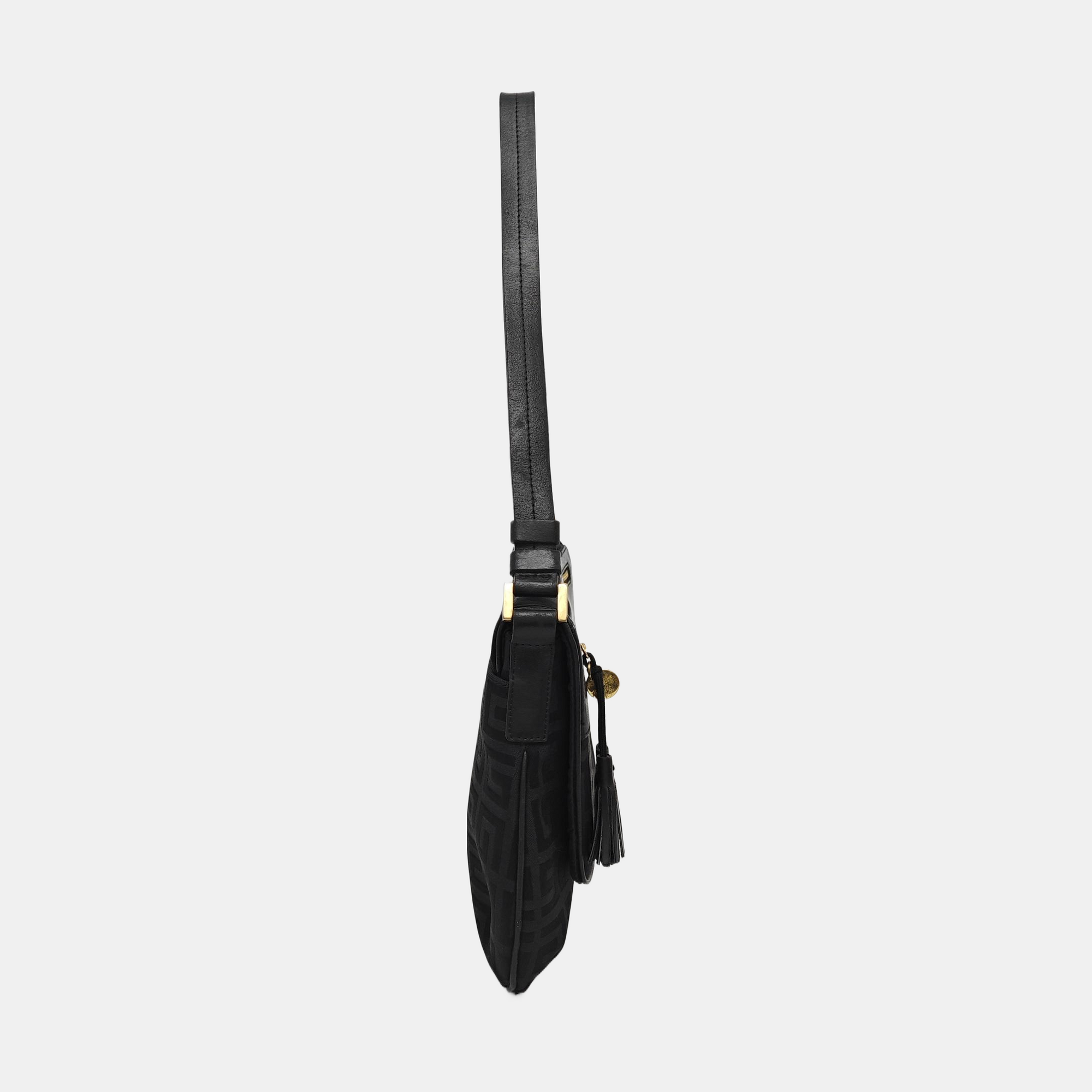 Canvas Top Handle Bag Black