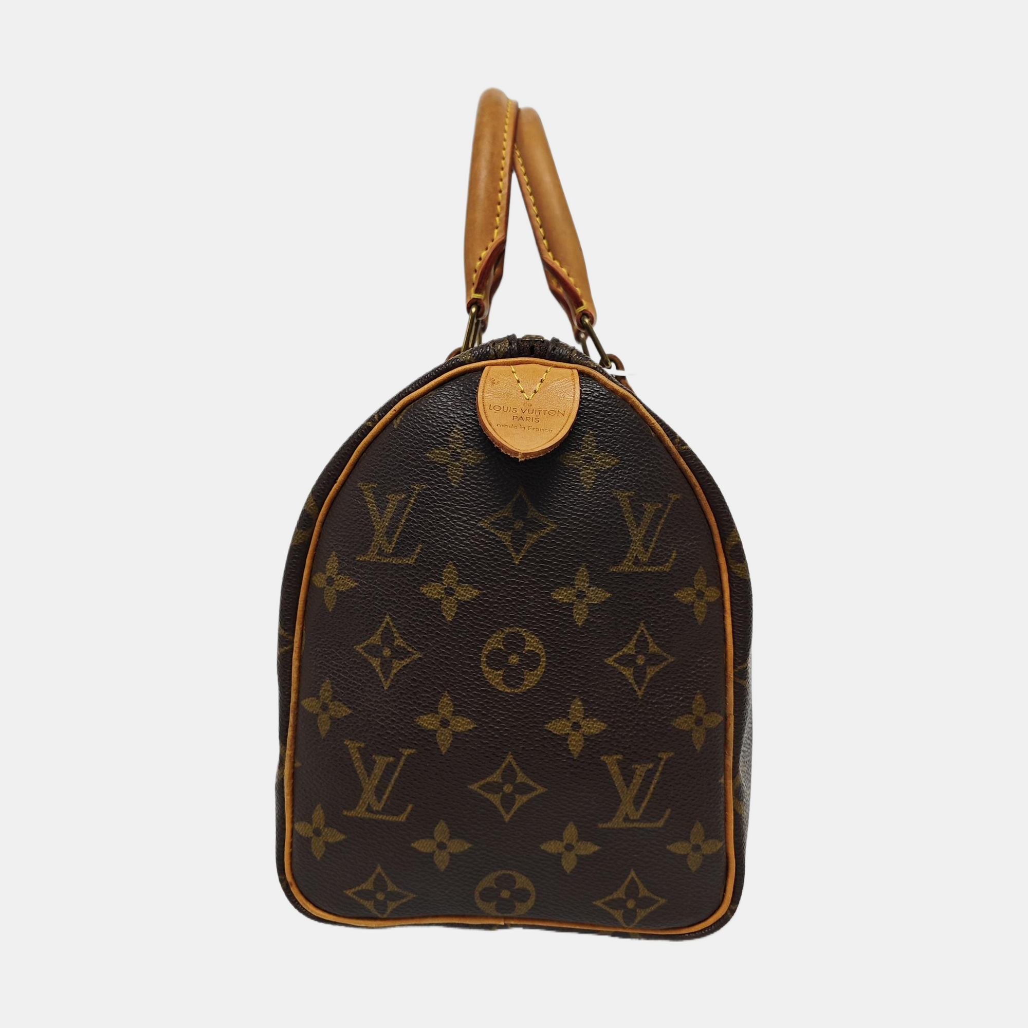 SPEEDY 25 Monogram Coated Canvas Brown
