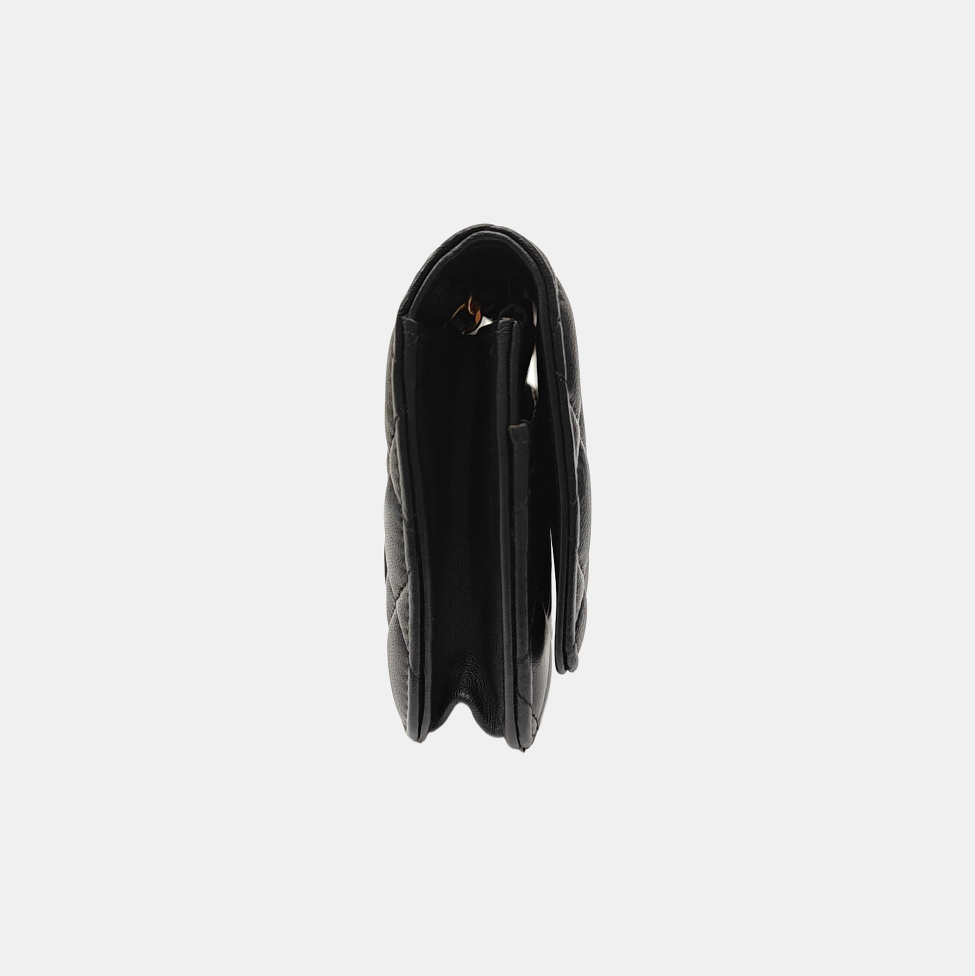TRENDY CC Quilted Lambskin Black