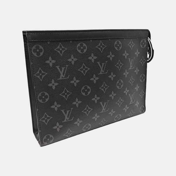 Pochette Voyag MM Monogram Coated Canvas Black