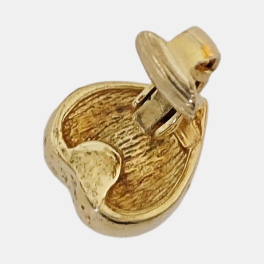 Metal Gold Clip On Earrings