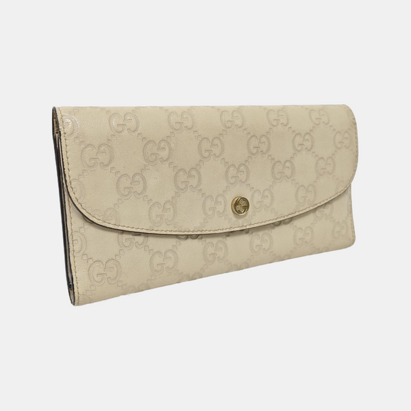Monogram Calfskin Wallet Beige