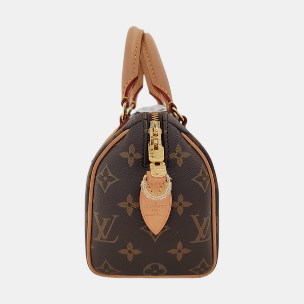 SPEEDY 20 Monogram Coated Canvas Brown