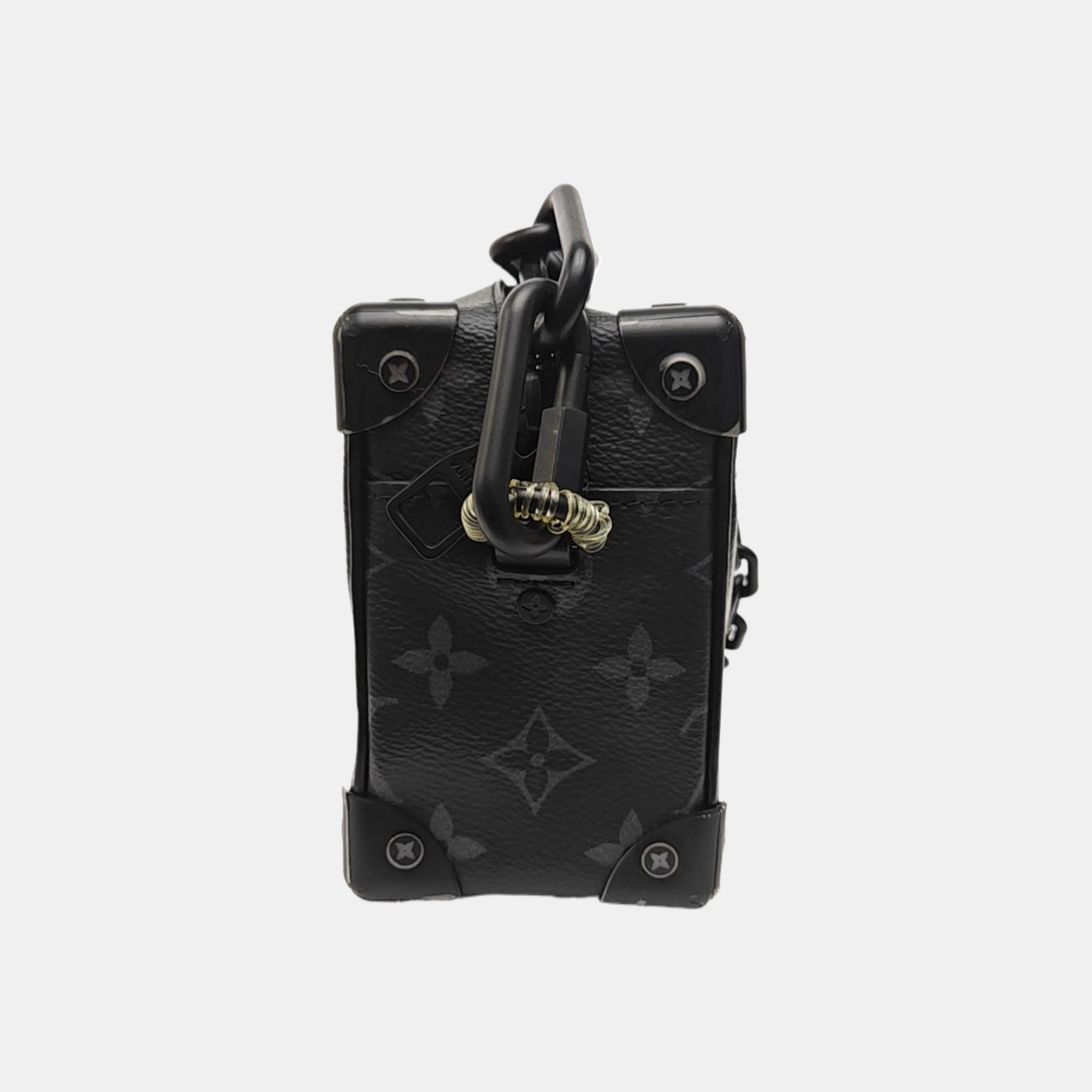 SOFT TRUNK Mini Monogram Coated Canvas Black