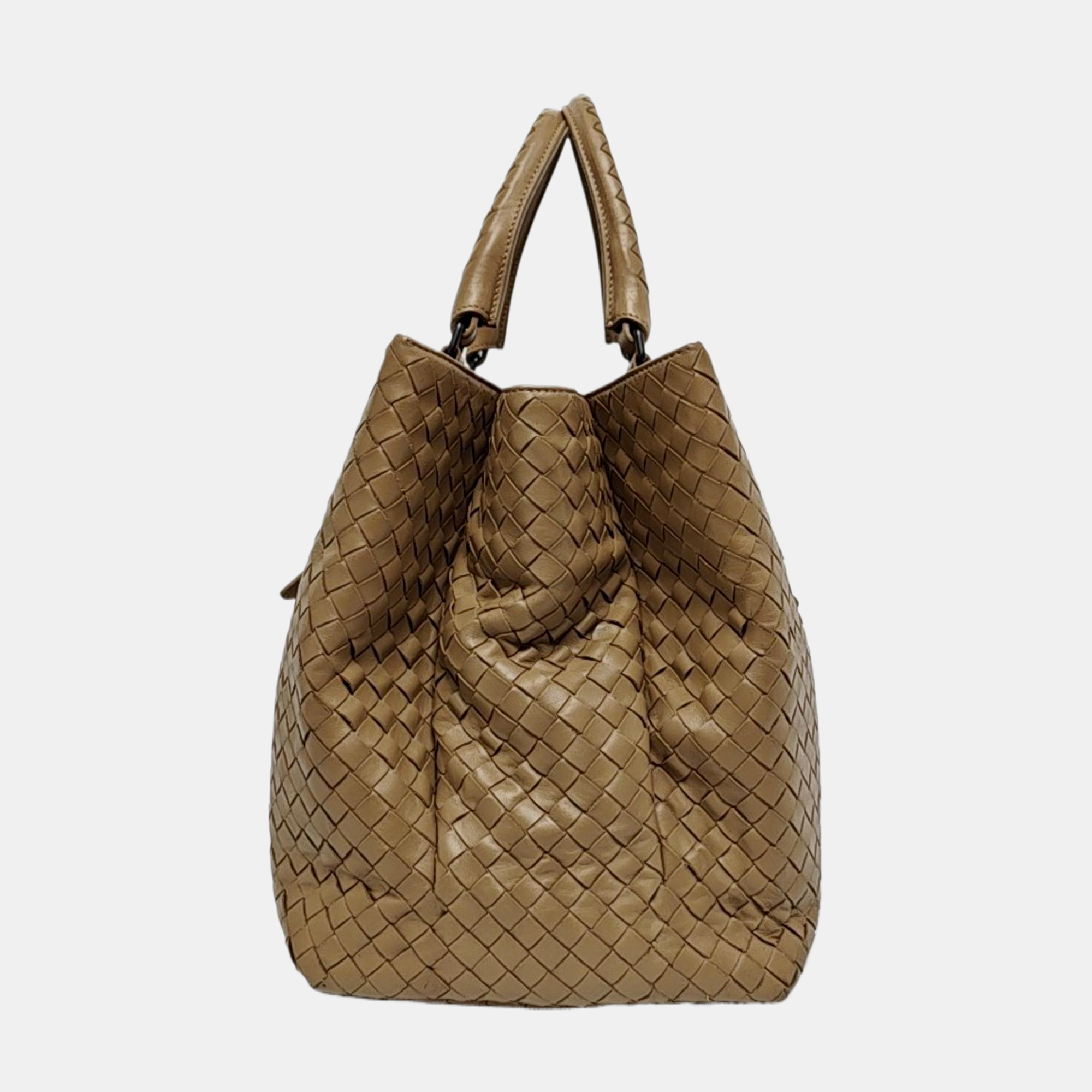 Authenticated pre-owned  Roma Calfskin Beige - Top Handle Bag at Looply