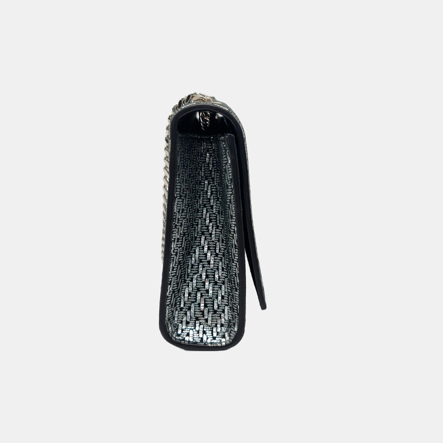 Authenticated pre-owned  KATE Small Calfskin Silver - Shoulder Bag at Looply