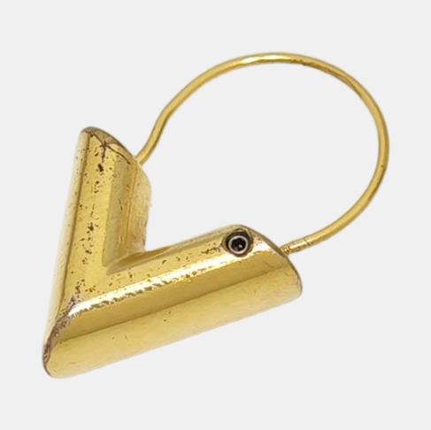 ESSENTIAL V Brass Gold Earrings