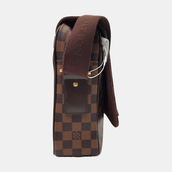 SHELTON MM Damier Ebene Coated Canvas Brown