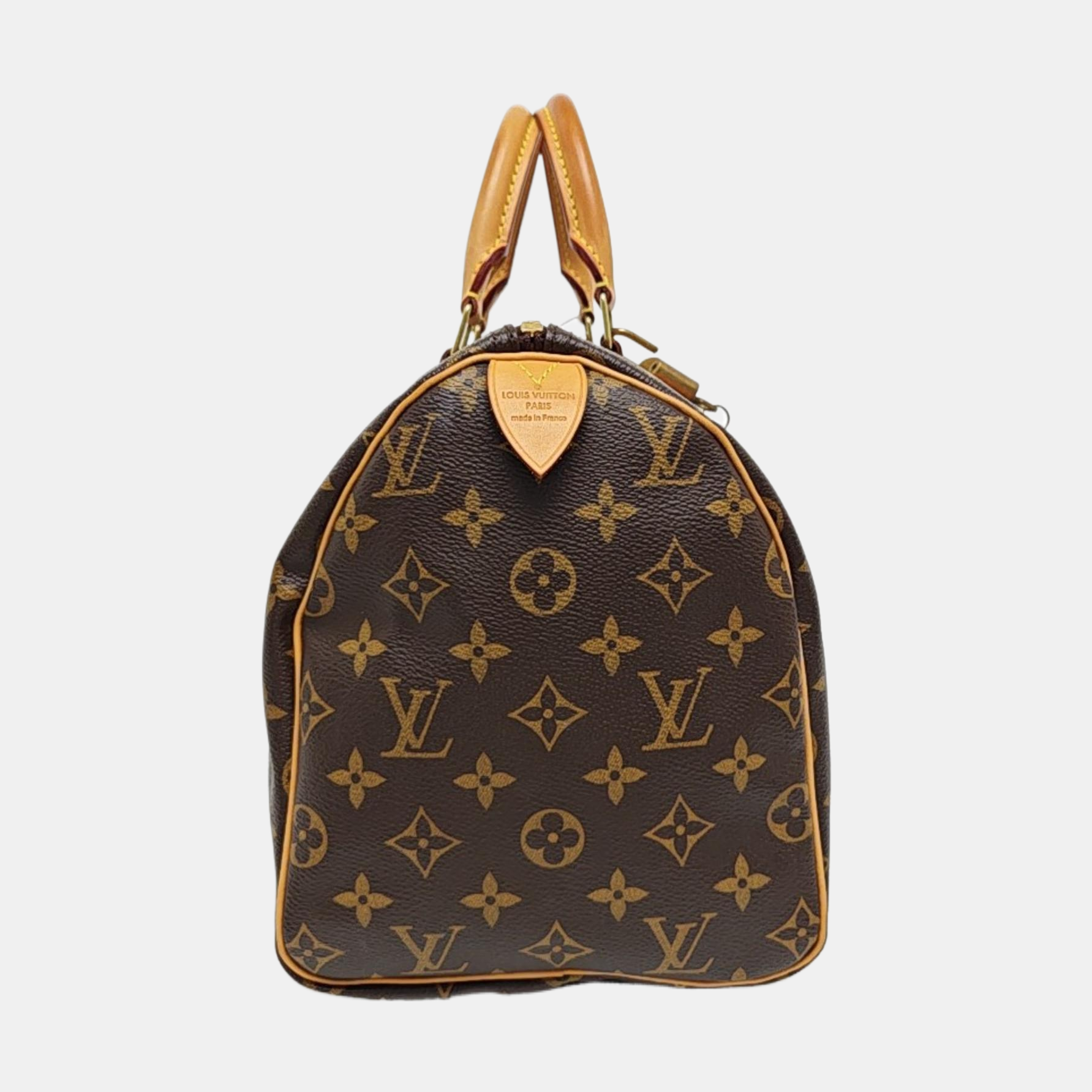 SPEEDY 30 Monogram Coated Canvas Brown