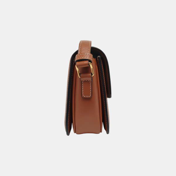 TRIOMPHE Small Coated Canvas Brown