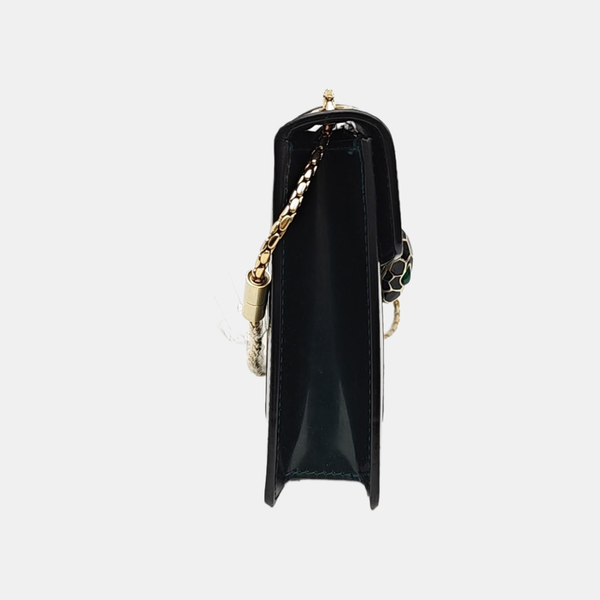 SERPENTI FOREVER Small Patent Leather Green