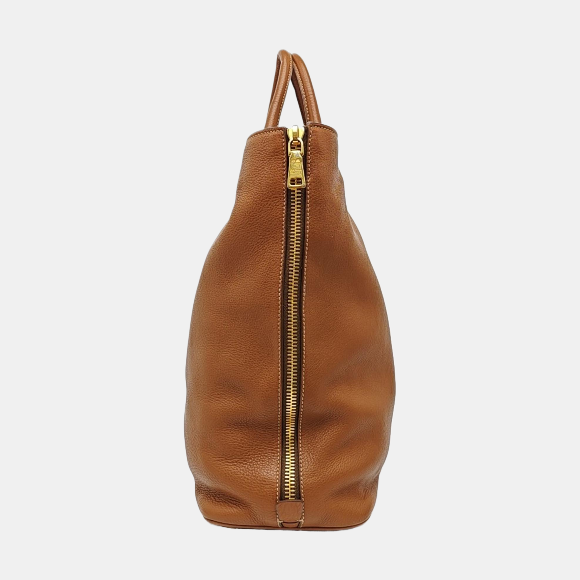 Calfskin Tote Bag Brown