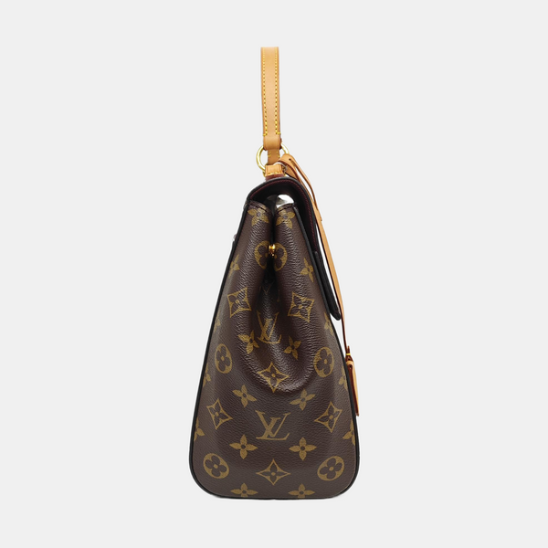 CLUNY MM Monogram Coated Canvas Brown