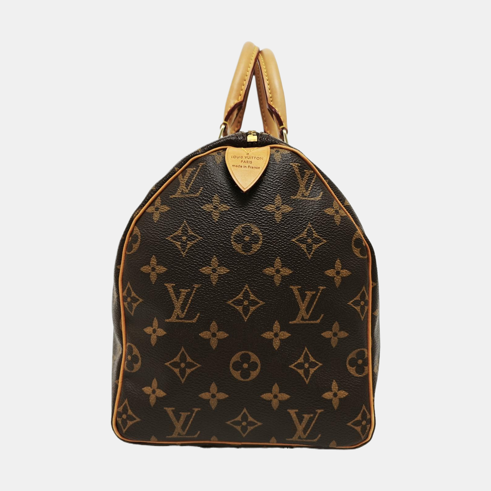 SPEEDY 30 Monogram Coated Canvas Brown