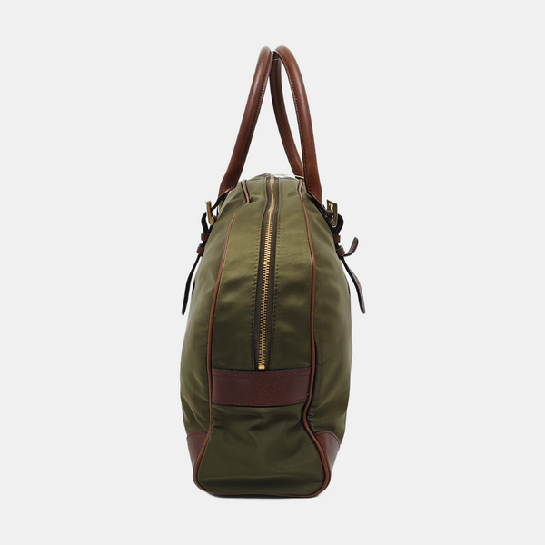 Nylon Top Handle Bag Green