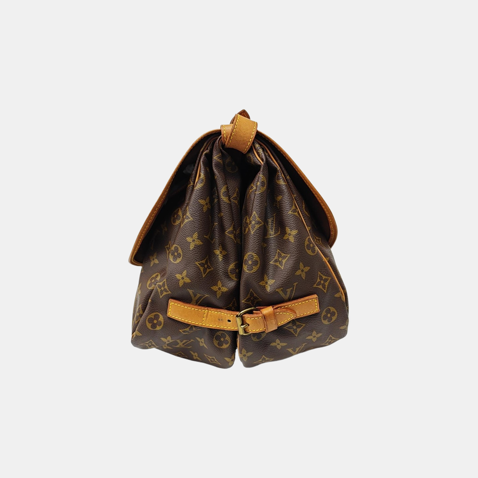 SAUMUR Monogram Coated Canvas Brown