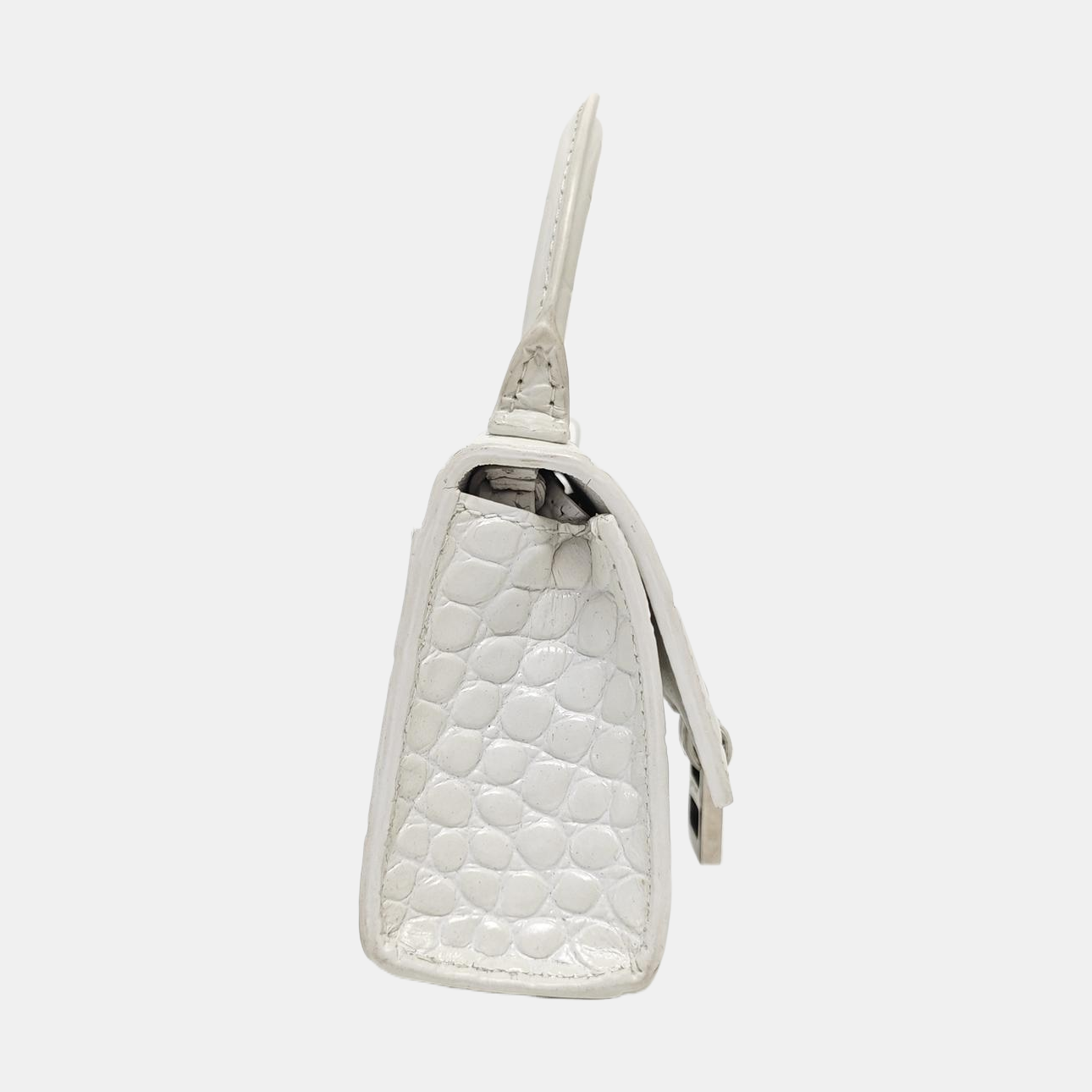 Hourglass Mini Calfskin White