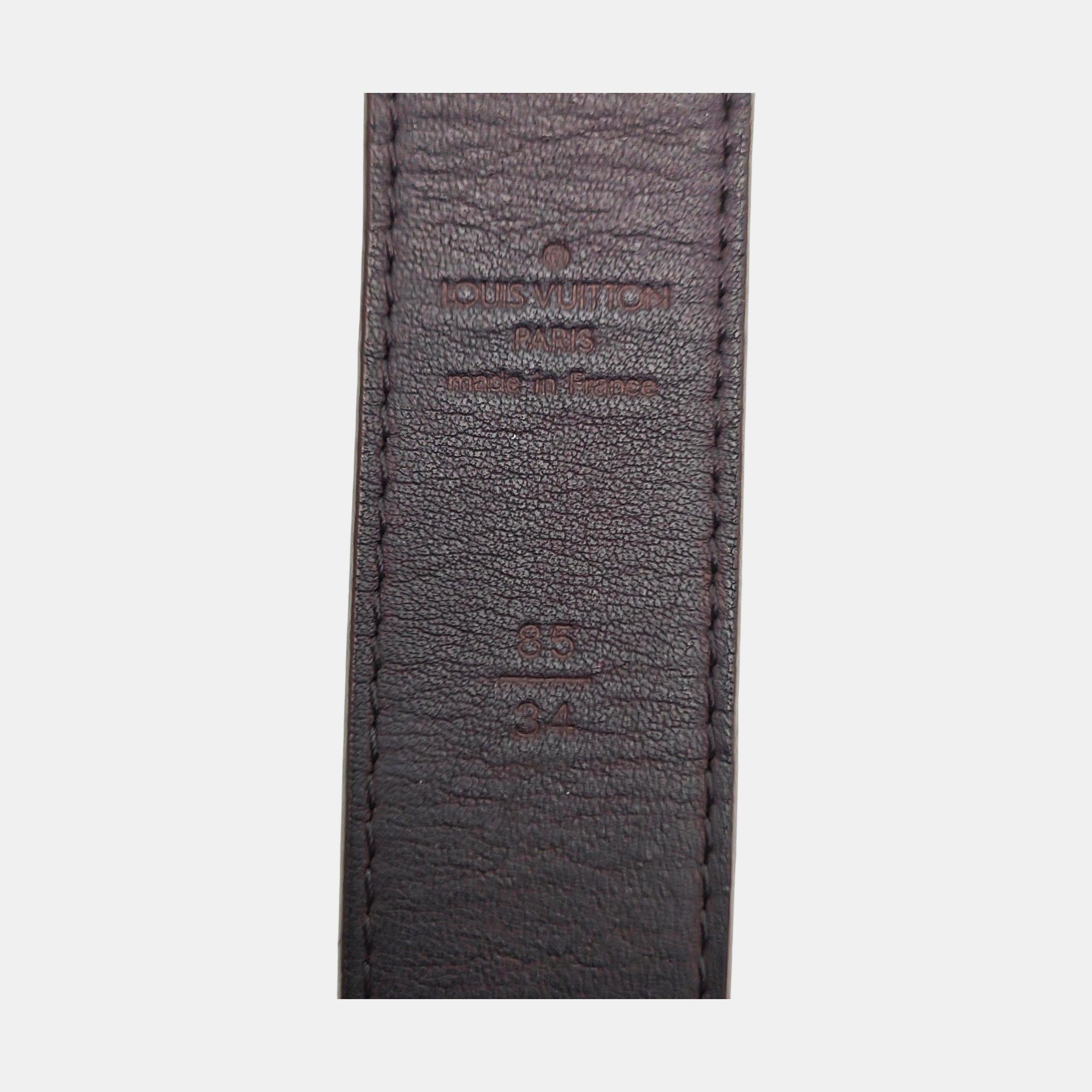 Coated Canvas Belt Brown