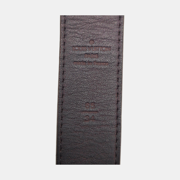 Coated Canvas Belt Brown