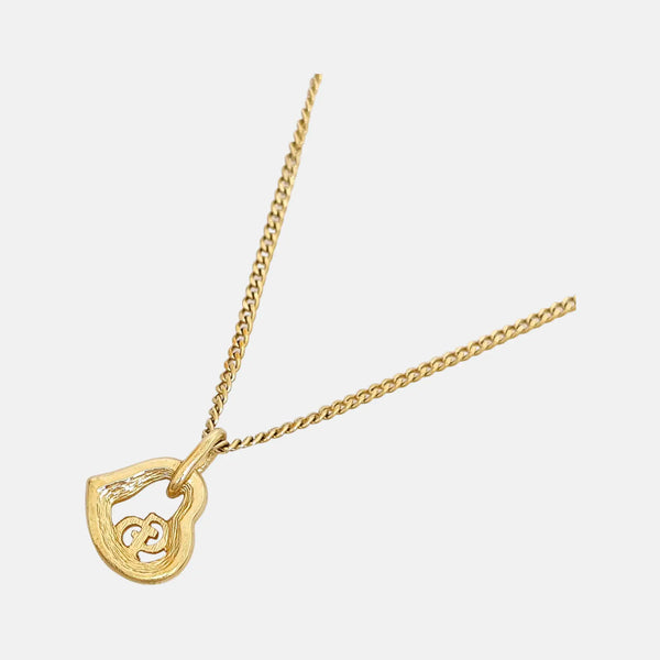 Petit CD Metal Gold Necklace