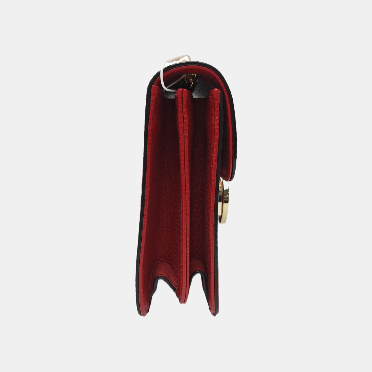 Interlocking G Small Calfskin Red