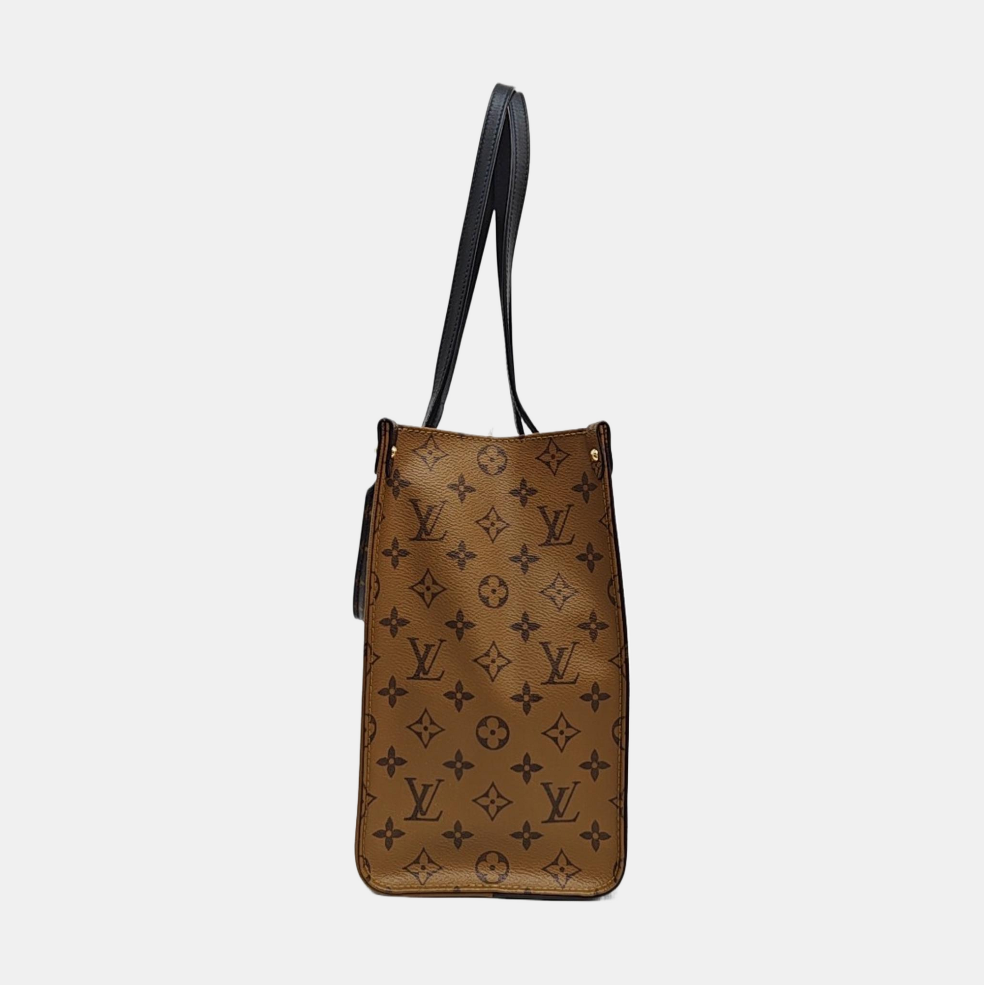 ONTHEGO MM Monogram Coated Canvas Brown