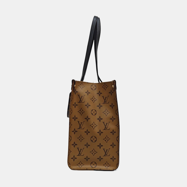 ONTHEGO MM Monogram Coated Canvas Brown