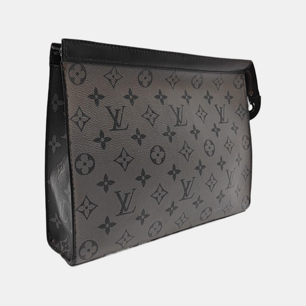 Pochette Voyag MM Monogram Coated Canvas Gray