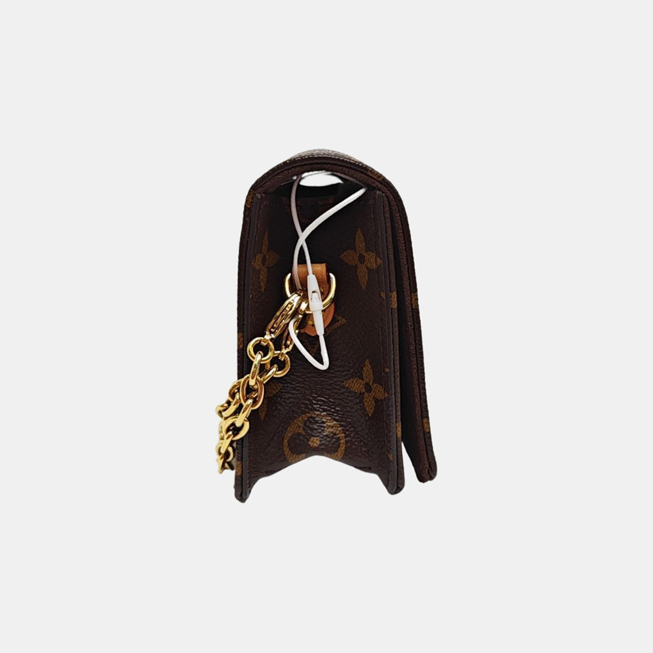 Lily Monogram Coated Canvas Brown